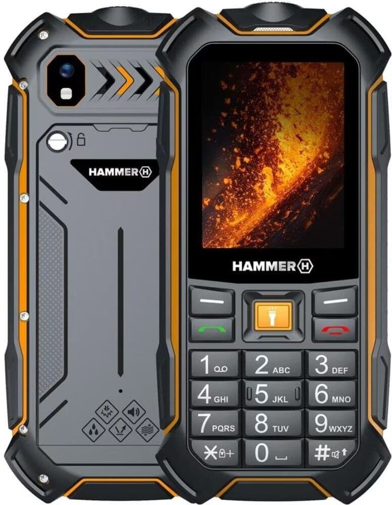 Hammer Telefono Movil Rugerizado Boost 2 Lte 4 Pulgadas - 2mpx 4g Negro Naranja Talla Única Unisex