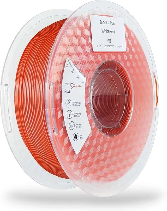 Polyalkemi Pla Bicolor White Red