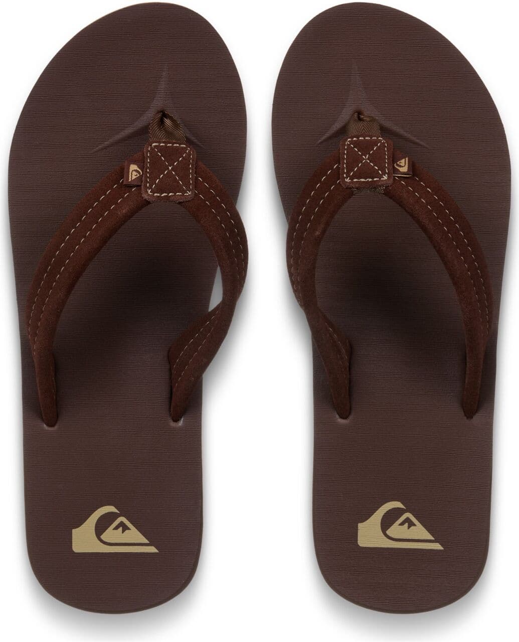 Sandale QUIKSILVER "Carver Suede", Herren, Gr. 7(40), braun 1, Obermaterial: 94% Wildleder/6% Textil-Nylon, Futter: 100% Wildleder, Laufsohle: 100% TPR., Schuhe Sandale