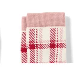 Tchibo - 2 Paar Kleinkinder-Antirutsch-Socken mit Herz-Jacquard - Baby - Gr. 23-26 - weiß/jacquard