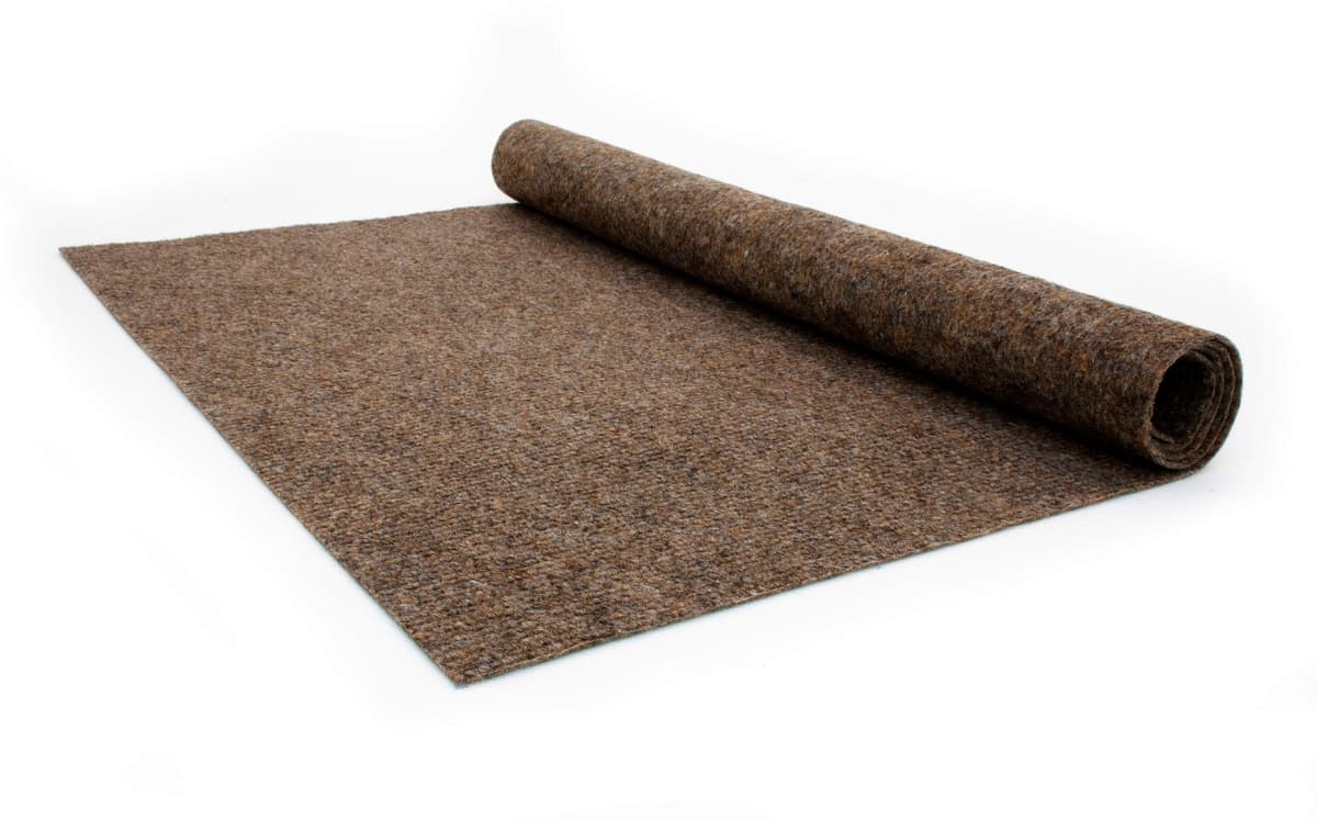 Nadelvliesteppich "MALTA", braun, B:200cm H:2,5mm L:1.800cm, Polypropylen, PRIMAFLOR-IDEEN IN TEXTIL, Teppiche, Nadelvliesteppich, Uni-Farben, strapazierfähig & pflegeleicht, Kurzflor, Nadelvlies