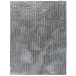 HOCHFLORTEPPICH Rauten Grau 80 x 150 cm