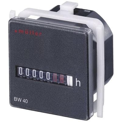 Müller BW 40.18 24V 60Hz Betriebsstundenzähler Rollenzählwerk