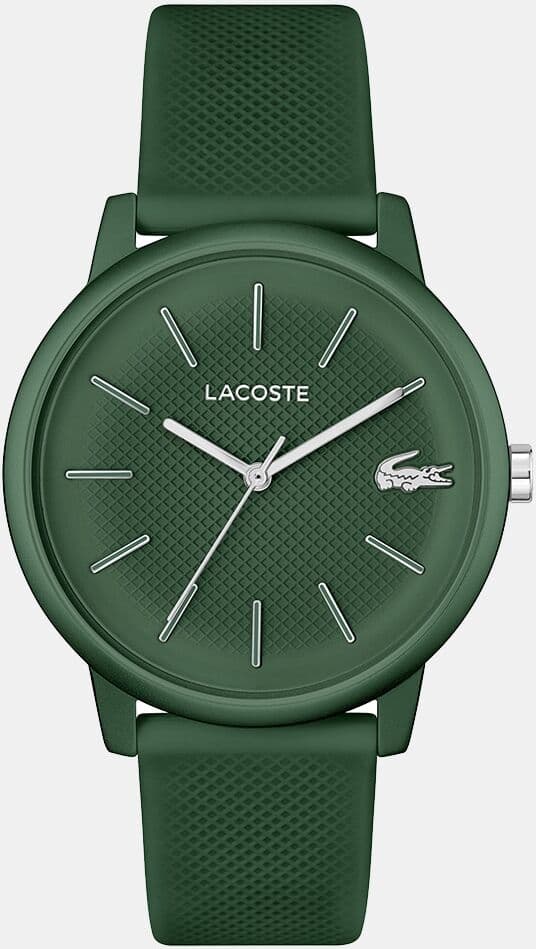 Lacoste Reloj de hombre 12.12 Move 2011238 de silicona verde. Verde