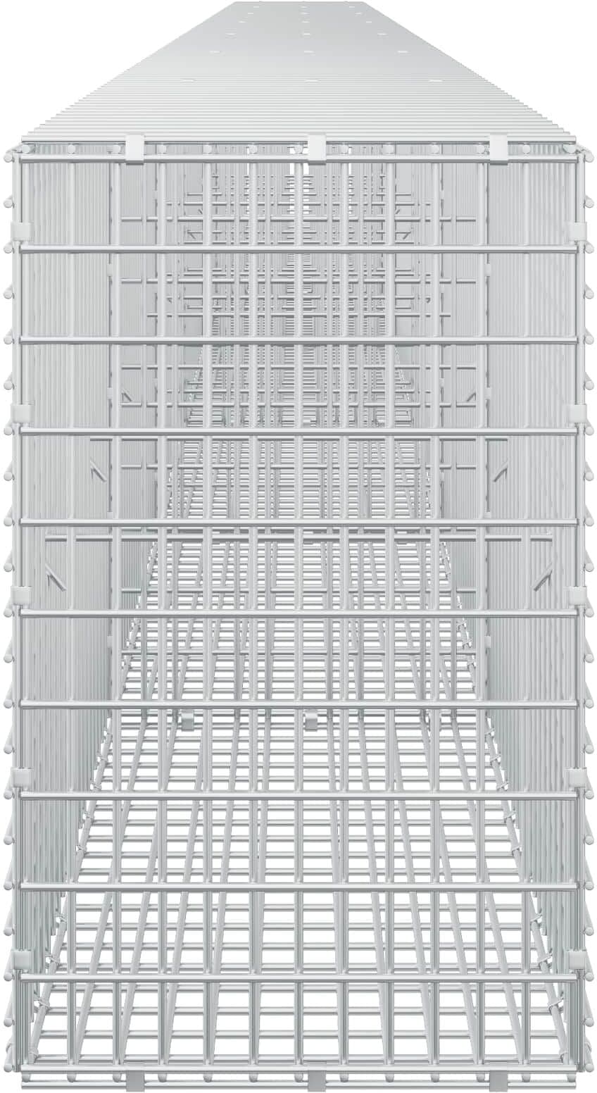 vidaXL Gabion avec fil de 3,5 mm et maille de 5x2,5 cm 700x30x50 cm
