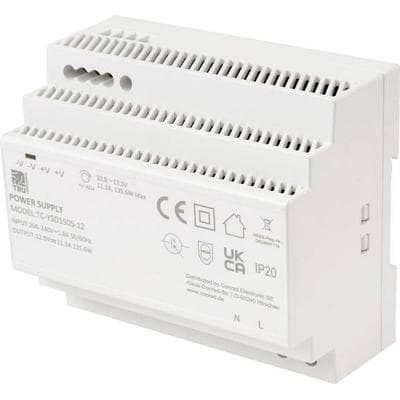 TRU COMPONENTS TC-13710892 Hutschienen-Netzteil (DIN-Rail) Verbrauch (StandBy) 0.3 W 12 V/DC 11.3 A 135.6 W Anzahl Ausgänge:1 x Inhalt 1 St.