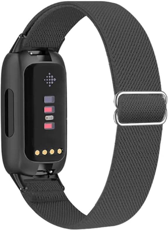 INF Atmungsaktives Nylonarmband für Fitbit Inspire 3 Dunkelgrau