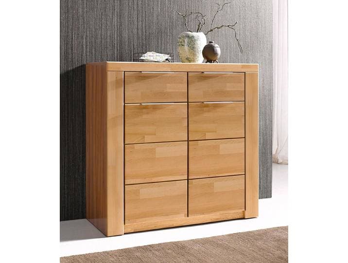Kommode GOODPRODUCT Zara , beige (kernbuche teilmassiv), B:100cm H:95cm T:40cm, Holz teilmassiv, Sideboards, Kommode, Breite 100 cm