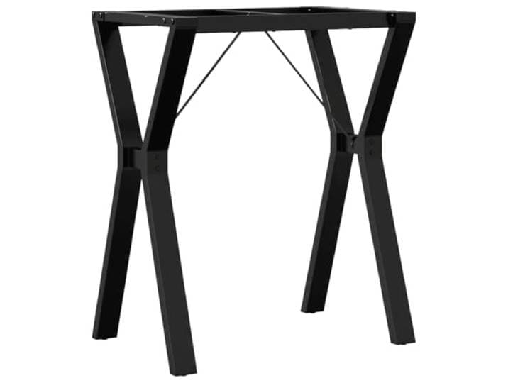 hliofuir Tischgestell Y-Form 60x40x73cm Stahl Tischbeine Esstisch Schwarz Stabiles Kufen-Gestell aus pulverbeschichtetem Stahl in Schwarz für Esstisch und Couchtisch in Wohnzimmer oder Küche.