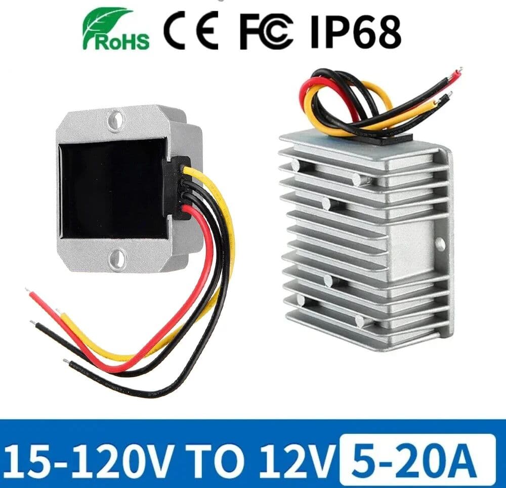 kangwobei DC DC Buck Wandler 100V 96V 84V 72V 60V 48V 24V bis 12V 20a 5a 10a Leistungs regler Konverter Abwärts spannung Auto CCTV-Kamera