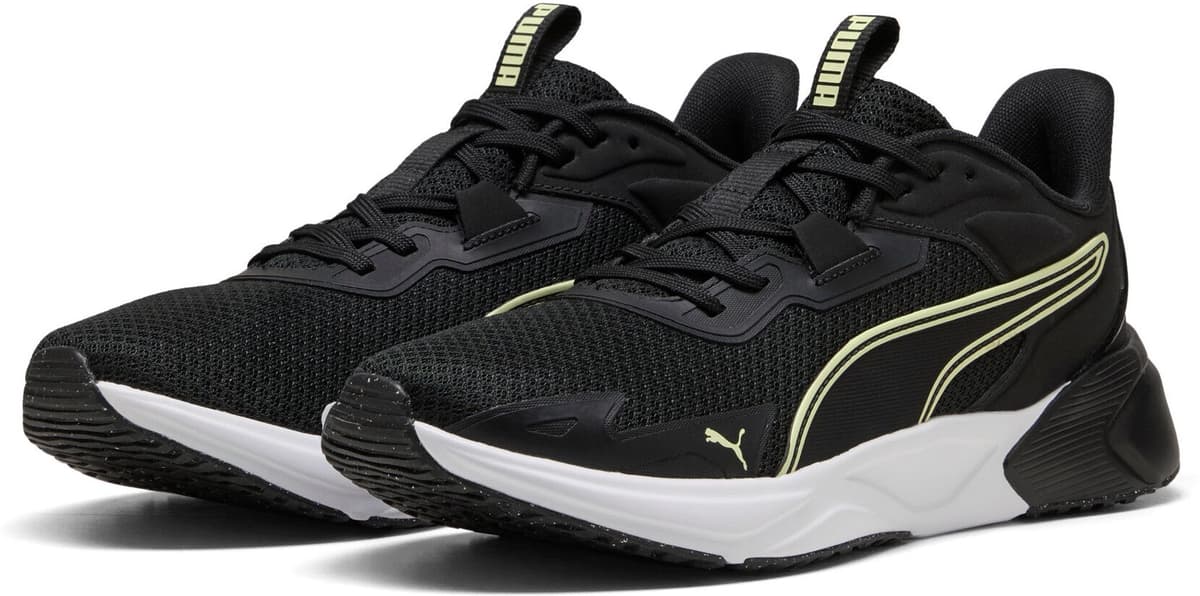 Trainingsschuh PUMA "DISPERSE XT 4", Gr. 41, Textil, puma schwarz, apple spritz, Schuhe Trainingsschuh, Textil-Obermaterial, Gummilaufsohle mit PROTREAD-Technologie puma schwarz, apple spritz 41, Textil