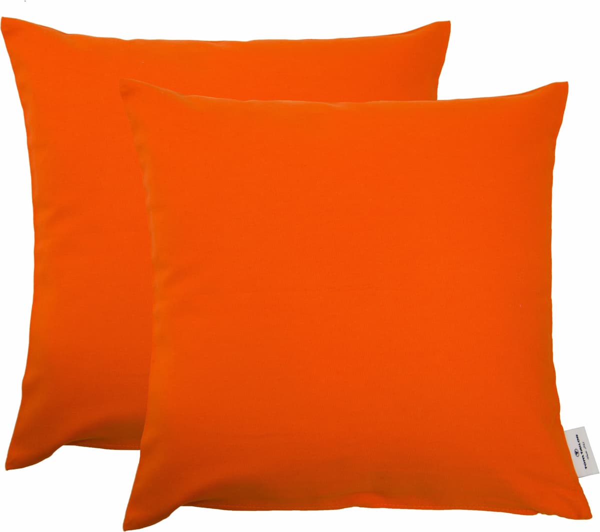 TOM TAILOR HOME "Dove" unifarben, Kissenhüllen ohne Füllung, 2er Pack orange, unifarben B/L: 38cm x 38cm, 2 Stk.
