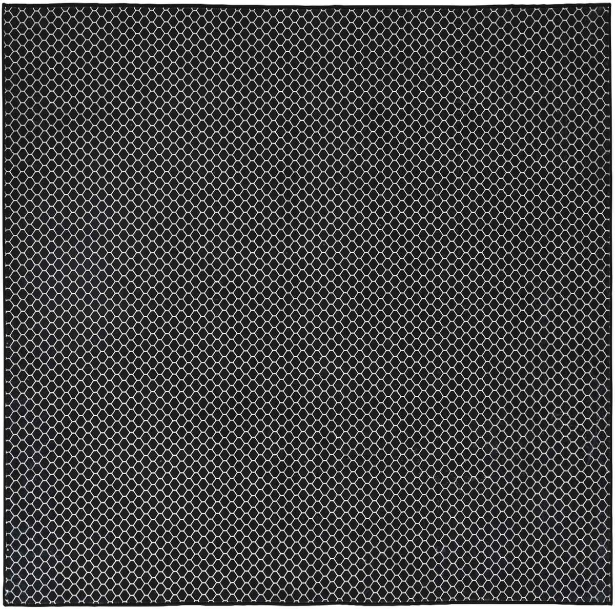 vidaXL Tapis ORIZ Motif en diamant noir 240 x 240 cm 100 % polyester