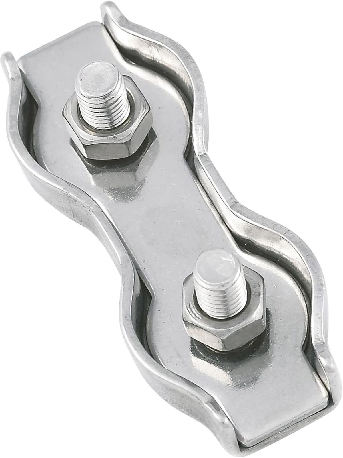 Tecnomat MORSETTI DUPLEX PER FUNE Ø 2 mm ACCIAIO INOX AISI 316 4 PEZZI
