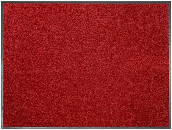 Fussmatte CLEAN, Made in Belgium , rot, B:60cm H:8,5mm L:180cm, Polyamid, PRIMAFLOR-IDEEN IN TEXTIL, Teppiche, Fussmatte, Schmutzfangmatte, grosse Farbauswahl, waschbar