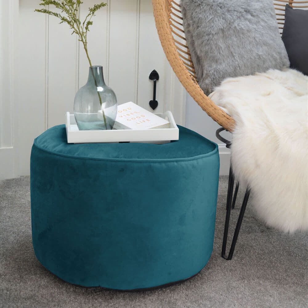 17 Stories Makanaka Bean Bag Classic Teal Small