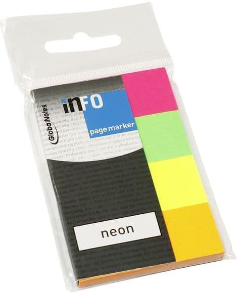 Index INFO NOTES 20x50mm 4-f neon 200/fp 12st