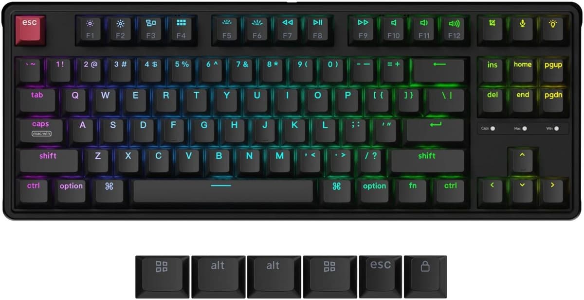 Keychron C3 Pro 8k Qmk Iso Mekanisk Tastatur [K Super Red]