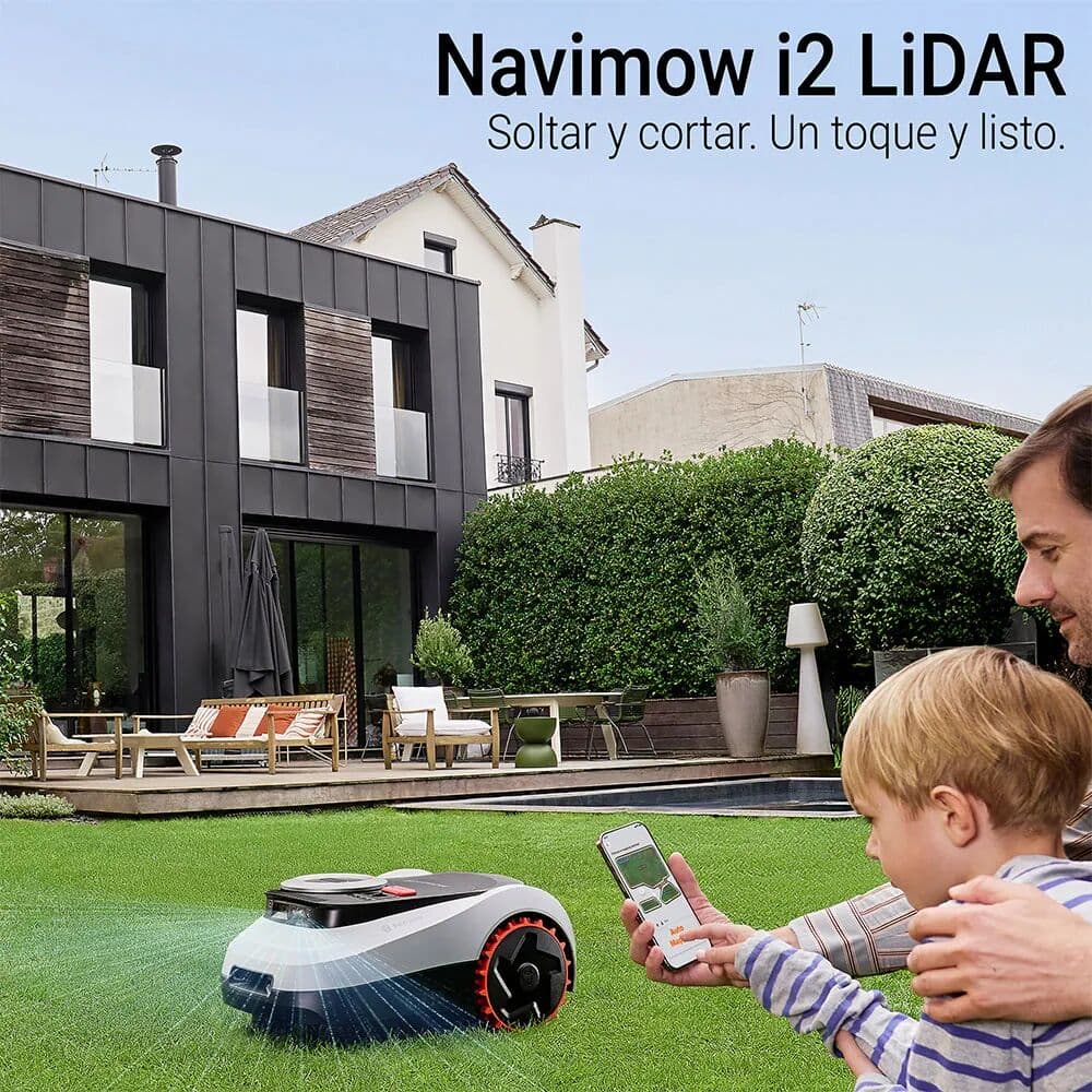 Navimow Robot Cortacésped I210e Lidar Eu+garage M Silver / Black / Orange One Size