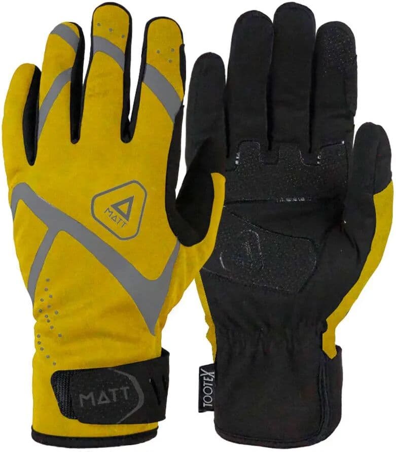 Matt Guantes Runforfun Yellow L