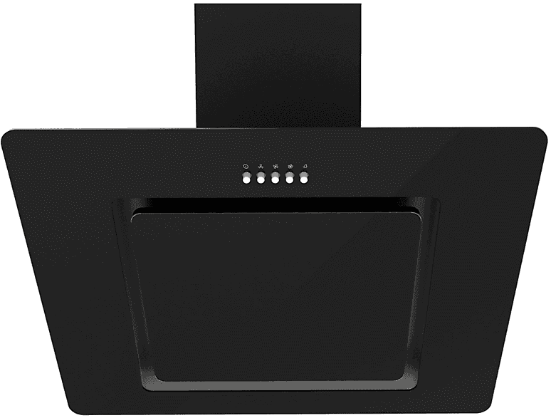 Campana decorativa - Infiniton CMPTRAL-SG60, 3 Velocidades, 400 m³/h, Cristal templado, 60 cm, Negro