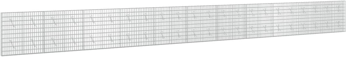 vidaXL Gabion avec fil de 5 mm et maille de 5x10 cm 1100x10x100 cm