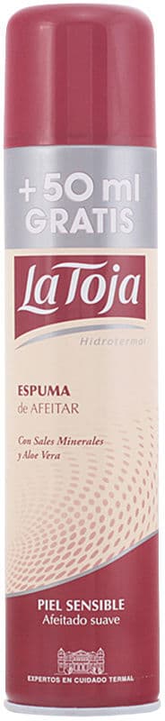 La Toja Mousse à raser hydrothermale pour peaux sensibles, spray 250 + 50 ml