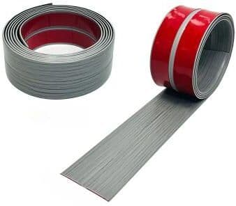 Inspired Finds Flexible Peel And Stick Wall Corner Protector Trim gray Wood Grain