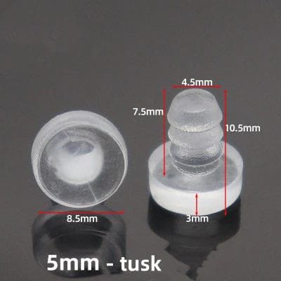 Inspired Living 20PCS Transparent Rubber Cabinet Door Bumpers Anti Slip Furniture Pads 5mm tusk