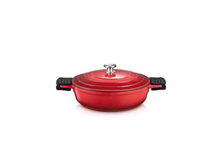 Tescoma Tiefe Bratpfanne mit Deckel BORDEAUX ø 28 cm
