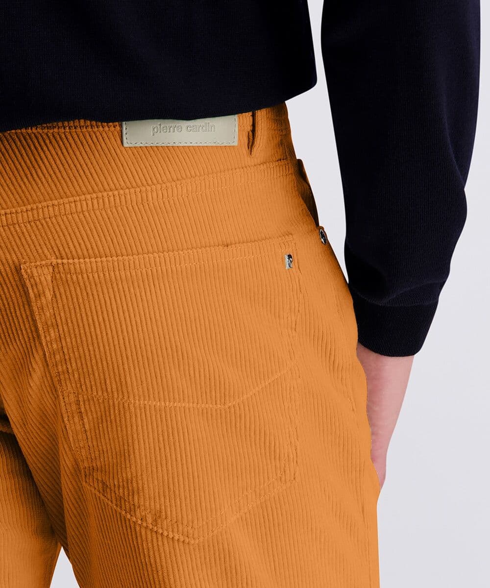 5-Pocket-Hose PIERRE CARDIN "PC-Laval", Herren, Gr. 40, Länge 34, braun (caramel café), Web, Obermaterial: 99% Baumwolle, 1% Elasthan, unifarben, regular fit lang, Hosen 5-Pocket-Hose, im Five-Pocket Style caramel café 40, Länge 34