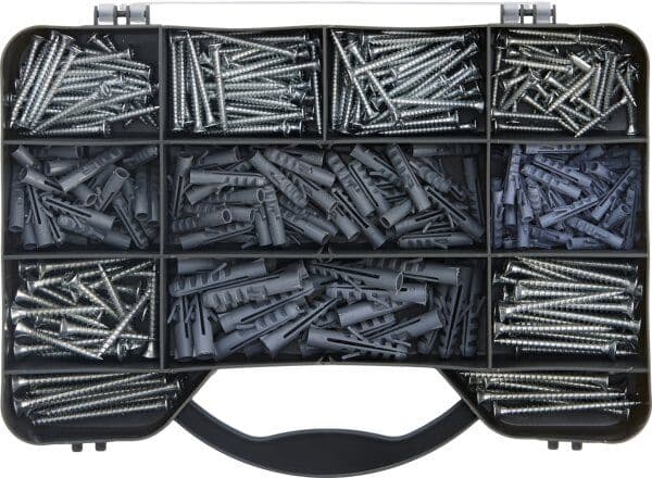 Probuilder Spånpladeskruesæt M/rawlplugs 330 Dele