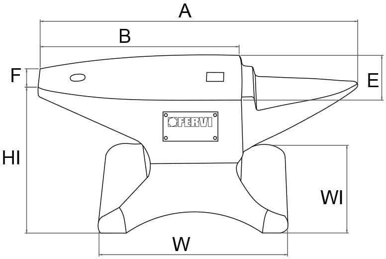 Fervi 0157/30 Incudini in acciaio indurito c50