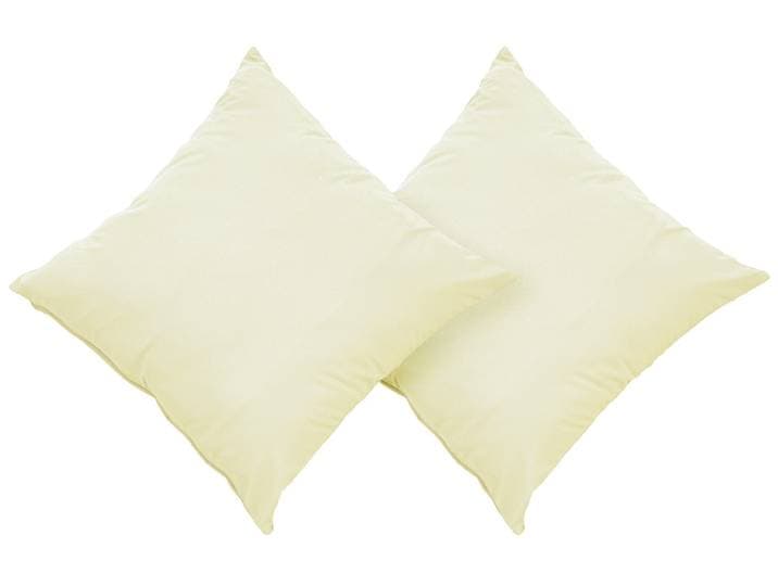 Dekokissen GOODPRODUCT Raja , beige (champagner, unifarben), B:40cm L:40cm, Polyester, Dekokissen_Sitzkissen_Kissenhüllen, Dekokissen, einfarbig, Kissenhüllen ohne Füllung, 40 x 40 cm, 2er-Set, Mikrofaser