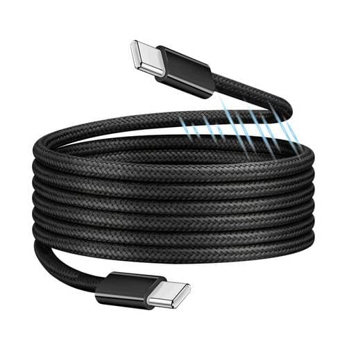 LogiLink USB-C Kabel USB 2.0 USB-C Stecker 1.0m Schwarz mit magnetischer Aufwicklung CU0231