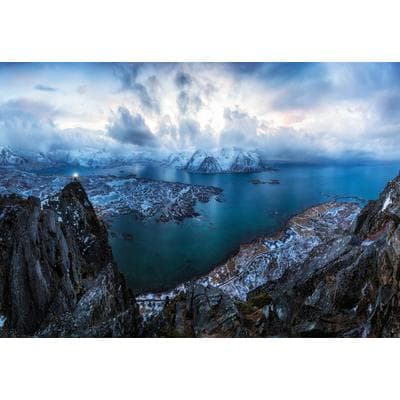Fototapete PAPERMOON "Photo-Art DR NICHOLAS ROEMMELT, IM HIMMEL AUF HAZVEN", bunt, B:4m L:2,6m, Vlies, Tapeten