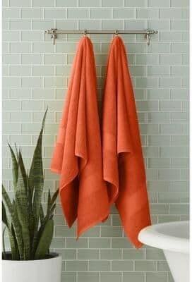 BH Studio 100% Cotton 2-Pc. Bath Towel Set by BH Studio in Cayenne