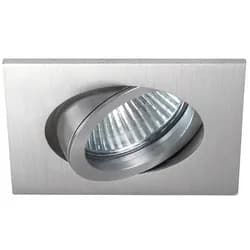 Brumberg Einbaustrahler TIRREL-S, IP20, eckig, 230V AC, GU10 (exkl.), schwenkbar, mit Abstandhalter, Aluminium, alu matt BRUM-36144250