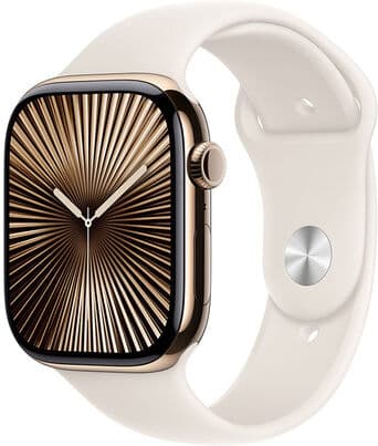Apple Watch Series 10 Serie 10 GPS + Cellular 46mm Cassa in Titanio color Oro con Galassia Sport Band - S/M