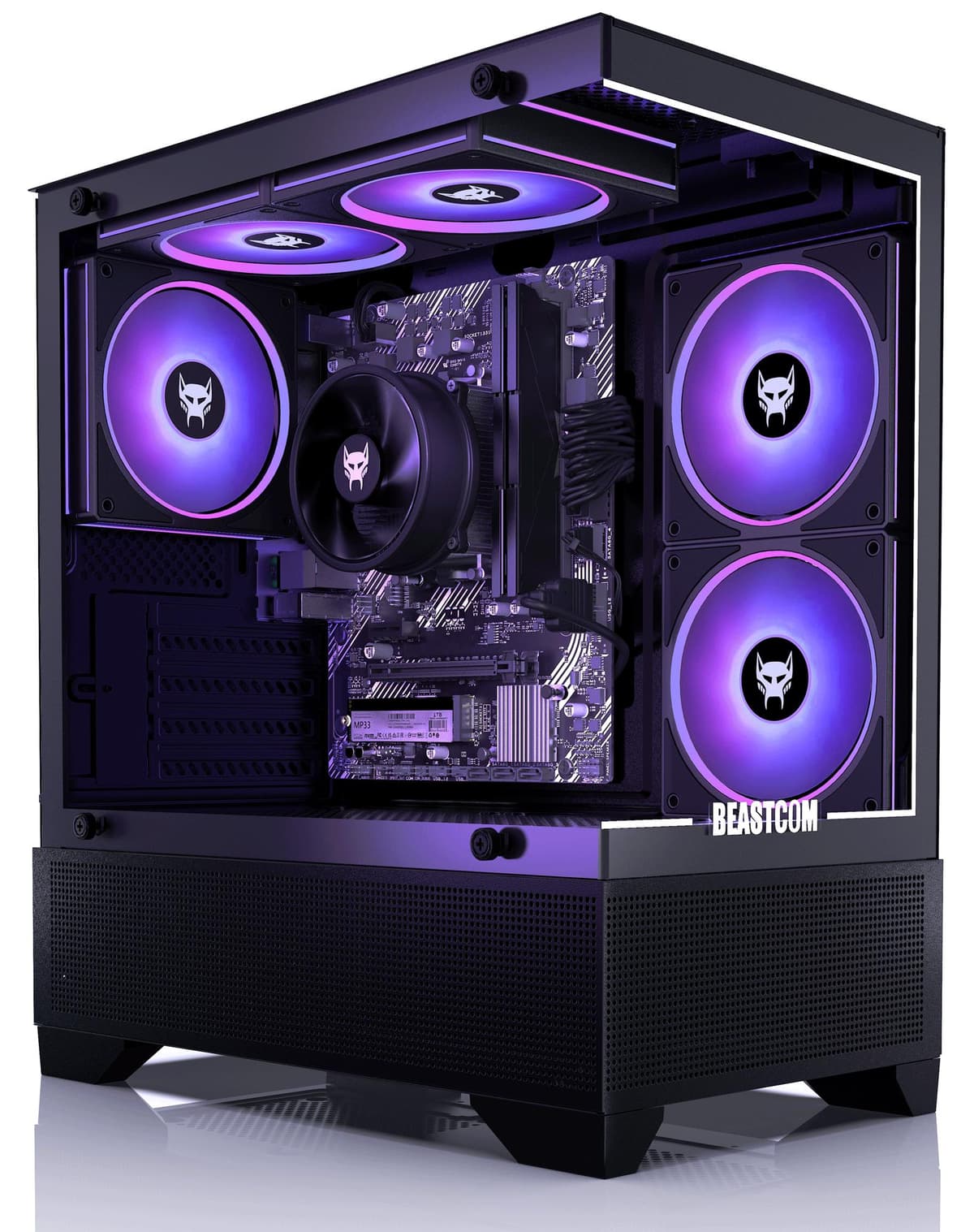 BEASTCOM Q3 | Essential Gaming | AMD Ryzen 3 4X 4,00 GHz | 4K Vega 6-Kern Grafik | 16GB RAM | 512GB SSD | HDMI | USB 3.2 | WLAN | Windows 11 Pro