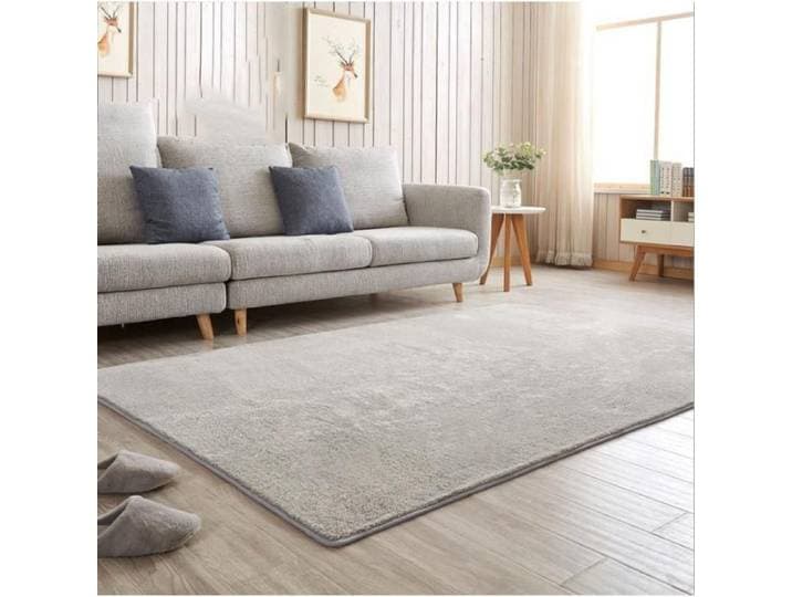 Tapis de salon shaggy 160x230cm ohio - Vantory - beige carpet studio