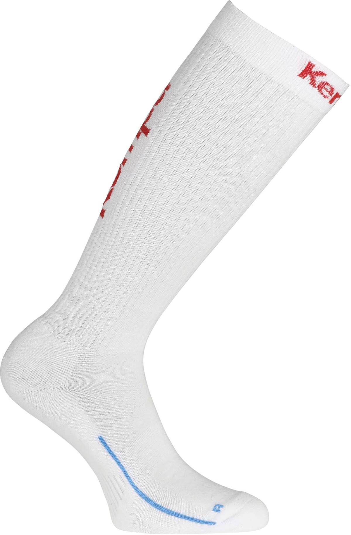 Socken KEMPA "Socken SOCKEN LANG", Herren, Gr. 46-50, weiß (weiß, rot), Obermaterial: 80% Baumwolle CO. 18% Polyamid PA. 2% Elasthan EL., Socken Socken