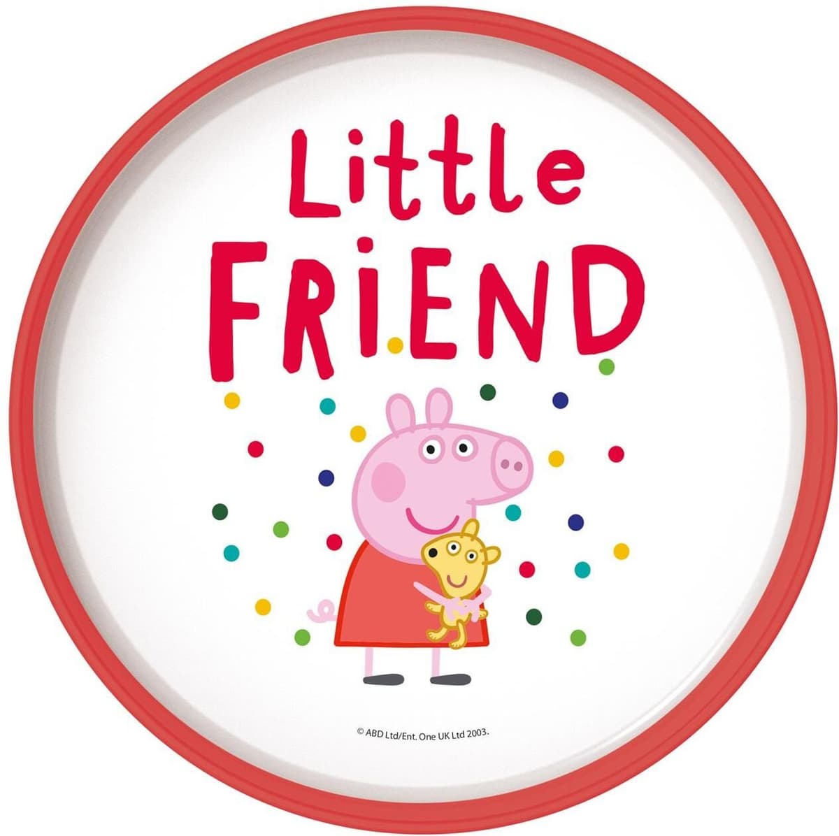 Stor: Peppa Pig - Little One Non Slip Bicolor Premium Plate (13493)