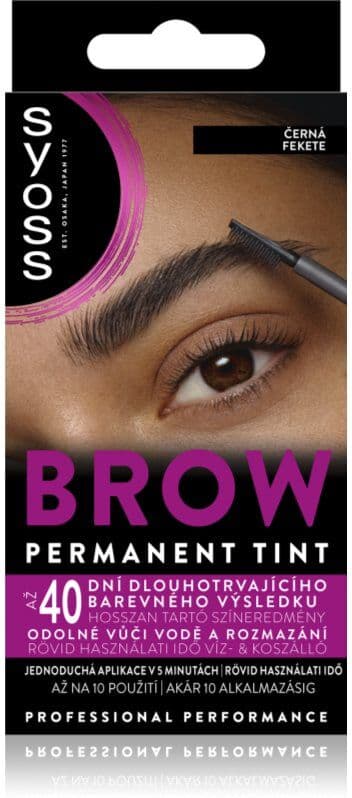 Syoss Brow Tint βαφή για τα φρύδια απόχρωση Black 10 ml