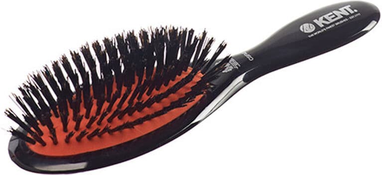 Kent Brushes Kent Medium Pure Black Bristle Cushion Brush - Midnight Ruby - CSFM