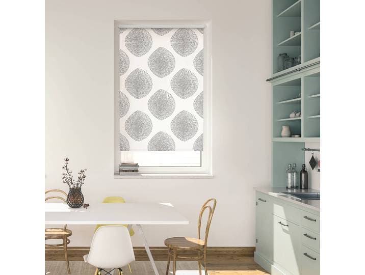 home24 Klemfix rolgordijn Stripy Boho Drop 90 x 150cm wit/wit