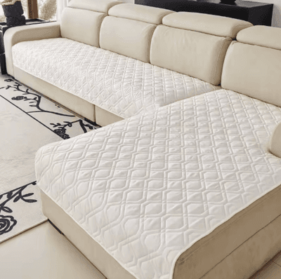 Inspire Picks Waterproof Pet Sofa Cover Washable Universal Couch Protector For Dogs & Kids cream White 70x180cm 27.6x70in