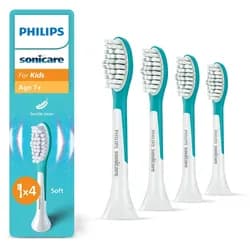 Philips Sonicare For Kids 7+ Bürstenköpfe (4er-Pack) HX6044/90 - Weiß