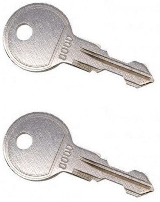 France Attelage Lot de 2 clés de rechange pour barres de toit Menabo M076