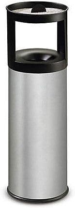 kaiserkraft Sicherheits-Kombiascher, flammverlöschend, Edelstahl, Volumen 25 l, HxØ 800 x 250 mm, Edelstahl
